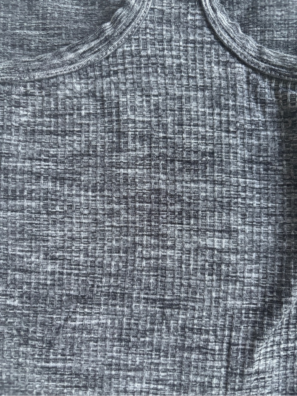 Athleta Gray Ribbed Racerback Tank Top - Picture 2 of 5